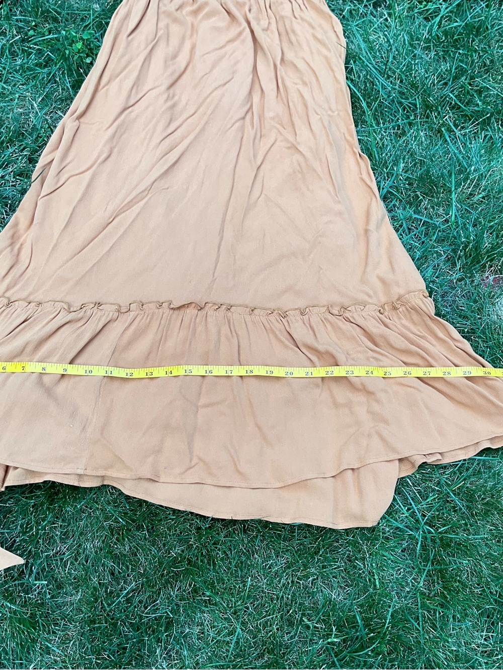 For Love And Lemons Mustard Long Sleeve Embroidered Midi Dress - Picture 8 of 11